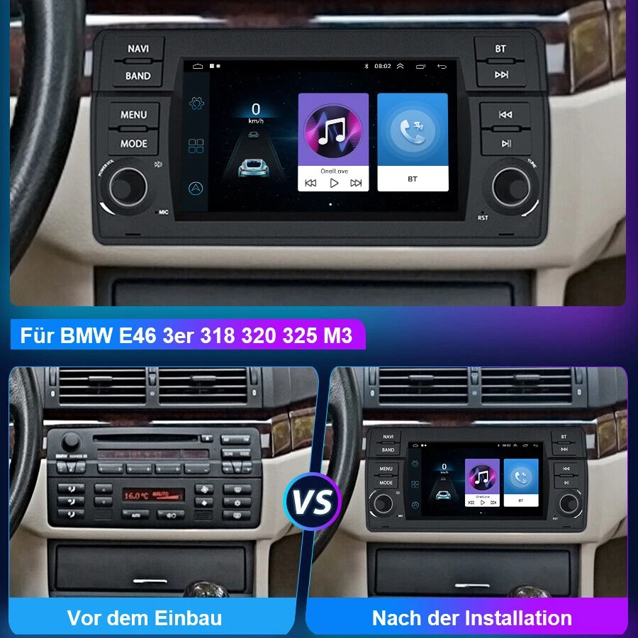 Apple Carplay Für BMW 3er E46 M3 Rover 75 MGZT Android 15 Autoradio GPS RDS WiFi - Bild 4 von 4