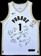 2025-26 PURDUE TEAM SIGNED NIKE BASKETBALL JERSEY BRADEN SMITH MATT PAINTER
