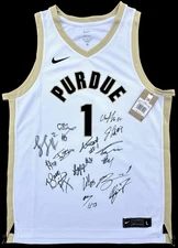 2025-26 PURDUE TEAM SIGNED NIKE BASKETBALL JERSEY BRADEN SMITH MATT PAINTER