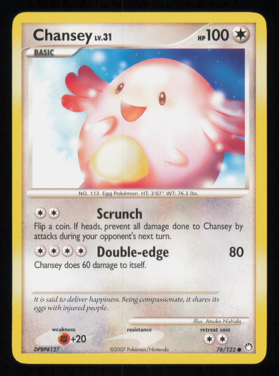 CHANSEY 76/123 COMMON MYSTERIOUS TREASURES REVERSE HOLO NM/M POKEMON