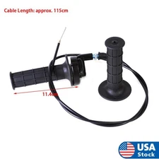 7/8" Hand Grip Handle Bar Throttle Grips Cable Assembly for Mini ATV Dirt Bike