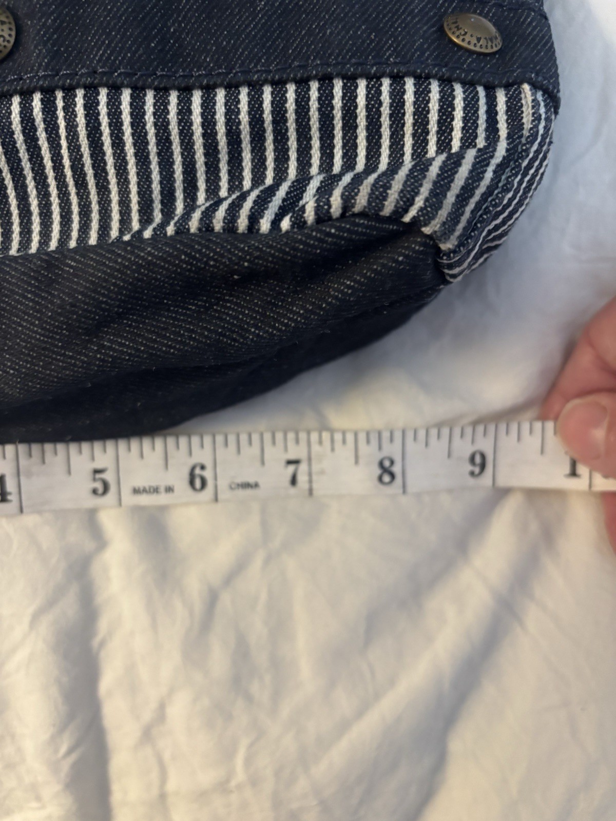 Chala Patch Messenger  Denim Canvas Adjustable Cr… - image 15