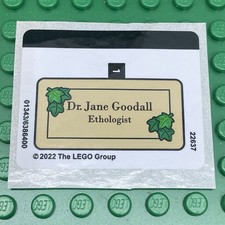 LEGO Sticker Sheet for Set 40530 Jane Goodall Tribute New Authentic Decals