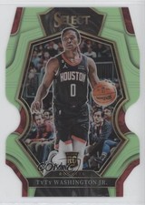 2022 Select Premier Level Light Green Prizm Die-Cut 16/49 TyTy Washington Jr 3hd