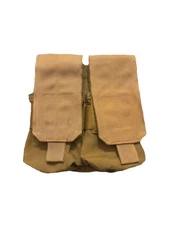 US Military USMC Eagle Industries Double Mag Pouch MP2-M4/2-MS-COY Brown VGC