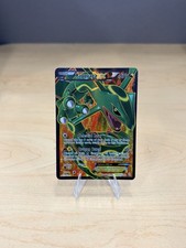 Mid Era Pokemon TCG Rayquaza EX Full Art Card 123/124 2012 Dragons Exalted MP