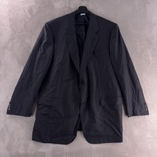 Brioni Blazer Mens Size 50L Charcoal Nomentano Neiman Marcus Wool Italy