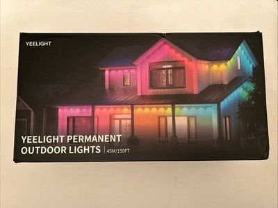 YEELIGHT Smart Outdoor Permanent String Light, 150 Ft, 20+ Lighting Effect, RGB
