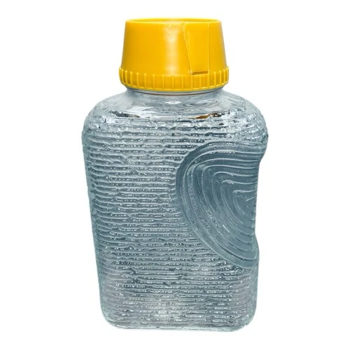 Vintage Anchor Hocking Soreno Glass Water Refrigerator Pitcher Gold Lid MCM 9.5”