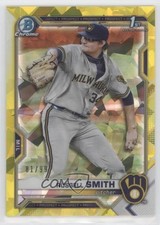 2021 Bowman Chrome Draft Sapphire Edition Yellow 81/99 Russell Smith 0us5