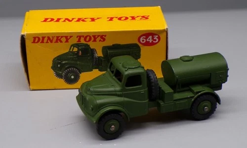 Vintage DINKY Toys #643 Army Water Tanker DIECAST w/ BOX die cast MILITARY uk !!