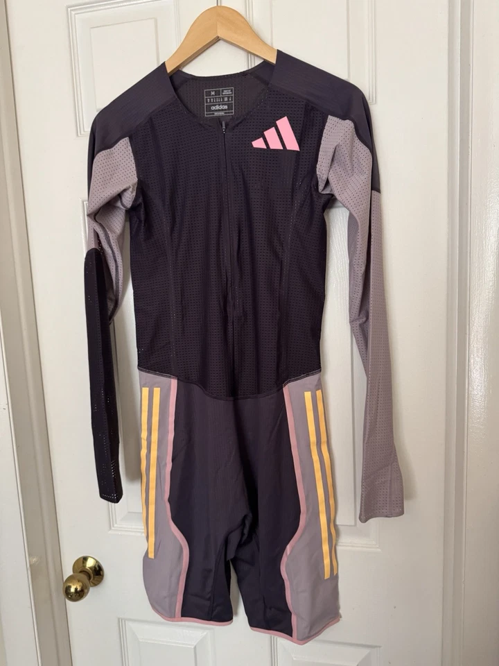 adidas Men’s Medium $350 2024 Pro Elite Team Promo Long Sleeve Speedsuit IN1130 - Image 3 of 4