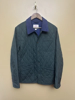 Brooks Brothers Red Fleece Diamond Quilted Barn Jacket Men’s Size Medium Green - Image 1 of 4