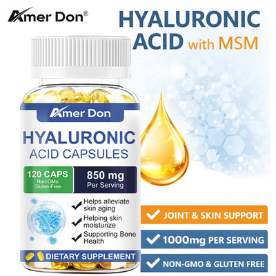 Hyaluronic Acid Anti Aging Hydrating Capsules Wrinkles Fine Lines Joint Health