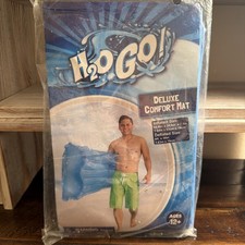 Deluxe Comfort Mat Swim Inflatable Pool Floaty H2O Go Ages 12 64  X 24  Blue