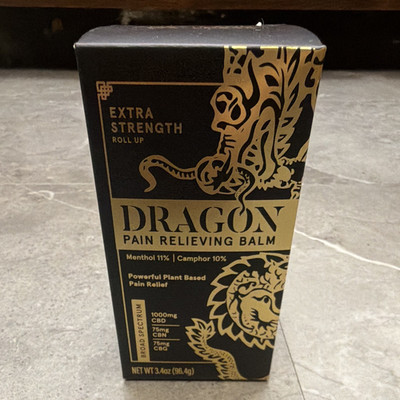 Dragon Extra Strength Roll-On Pain Relief Balm 3.4 oz Menthol 11% Camphor 10%