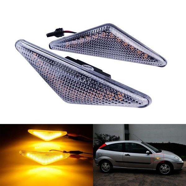 Klare LED Seitenblinker-Positionsleuchte FüR Ford Focus I Mondeo III-image