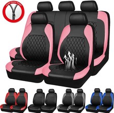 For Ford Car Seat Covers Leather 5-seat Front Rear Full Set Protector Cushion