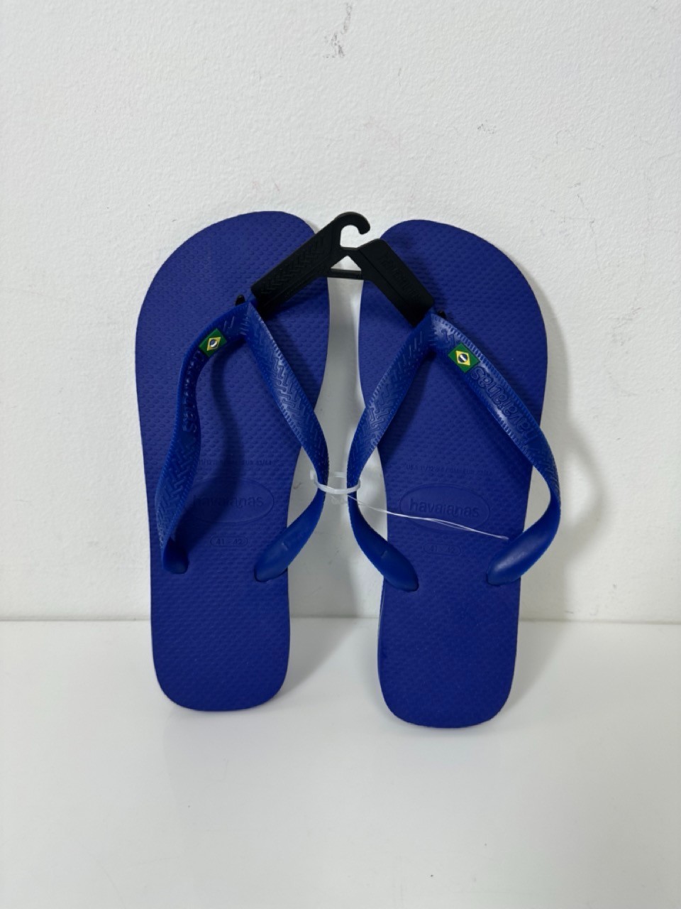 Havaianas Flip Flops Unisex Brazil Flag Blue Size W11/12 and M9/10