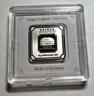 10 grams .999 silver bar in ASSAY, GEIGER, Feinsilber, Silver Square 10 gram