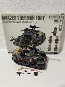 Brickmania M4A2E8 SHERMAN FURY BKM2555 Includes Extras!!