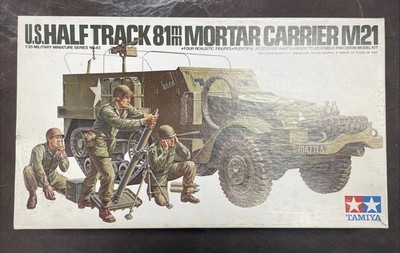 US Half-Track 81mm Mortar Carrier M21 - 1/35 Scale Unassembled Tamiya Kit#MM-183