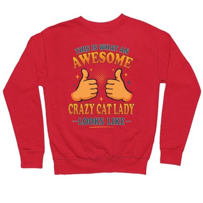 This is What an Awesome Crazy Cat Lady Looks Like Sweatshirt, Geschenk für Frauen
