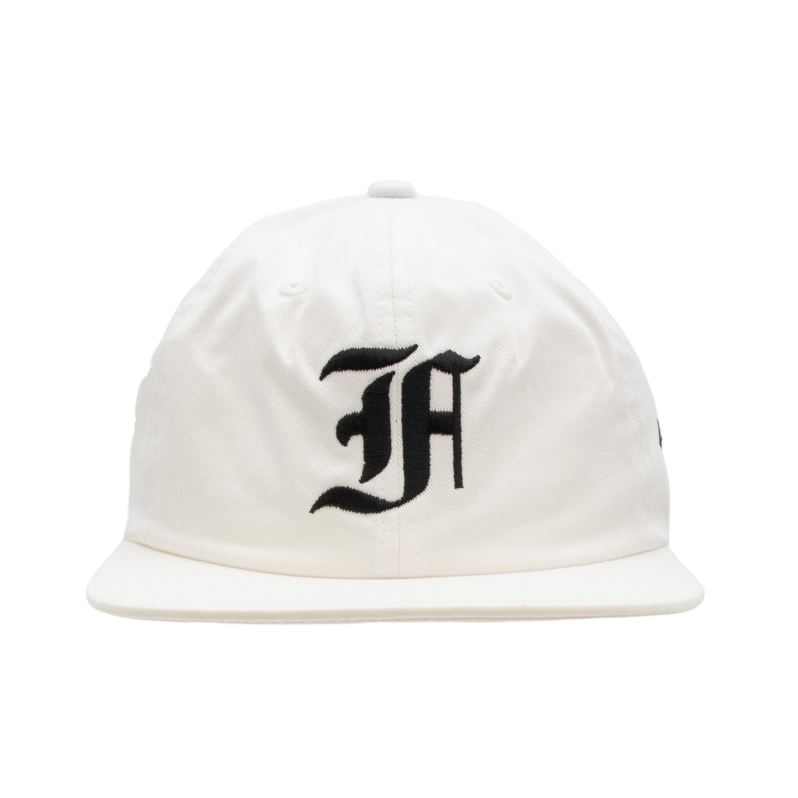 Faded Royalty Denim Wash Old English Cap in White - One Size
