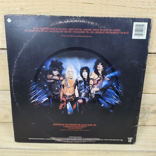 Motley Crue - Shout At The Devil LP (1983 Elektra – 60289-1 1st Press) Record - Picture 2 of 13