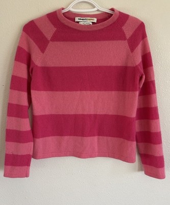 Clements Ribeiro Cashmere Pink Stripe Sweater Women s S Cropped