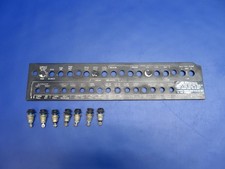 Beech 95-B55 Sub Panel w/ Lights - Blue P/N 96-324201-9, A-7165-4 (0126-1724)