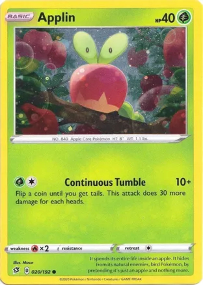 Applin - 020/192 - Blister Exclusive - Cosmos Holo (Near Mint) Pokemon Promos -