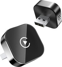 Wireless CarPlay Adapter  Android Auto Dongle, Fast Auto-Connect, Compact Plug