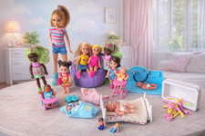 Barbie Child & Baby Dolls Play Set – Kids, Babies, Furniture & Accessories