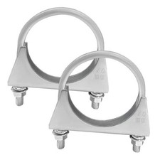 2.75 Inch U-Bolt Exhaust Clamp, Rustproof Galvanized Iron 70mm/2.75inch