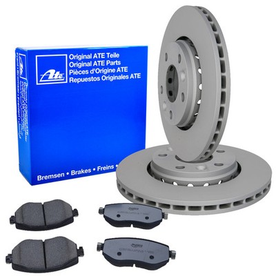 ATE Bremsscheiben 280mm CERAMIC QUARO Beläge Vorne für RENAULT  MAEGANE IV