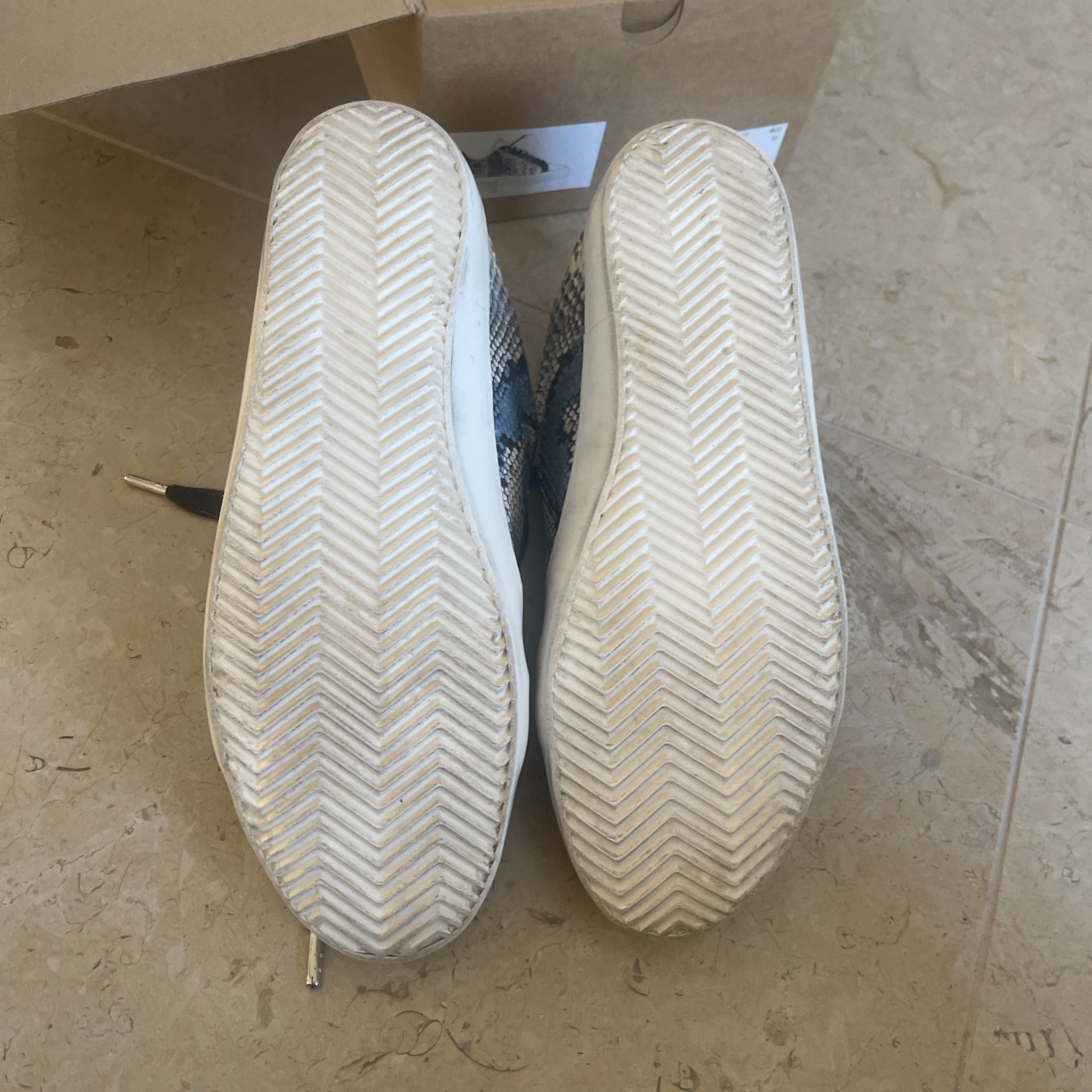 RARE Zadig Voltaire Women’s Fashion Sneakers Snake Leather US 10 EU 41 SOLD OUT image 7