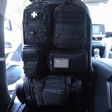 Universal Tactical Seat Back Organizer Vehicle Molle Panel Organizer Stor