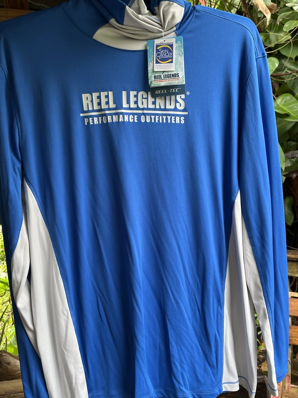 Reel Legends Performance Outfitters Fishing Shirt UPF 40 Long Sleeve Lg Gaitor