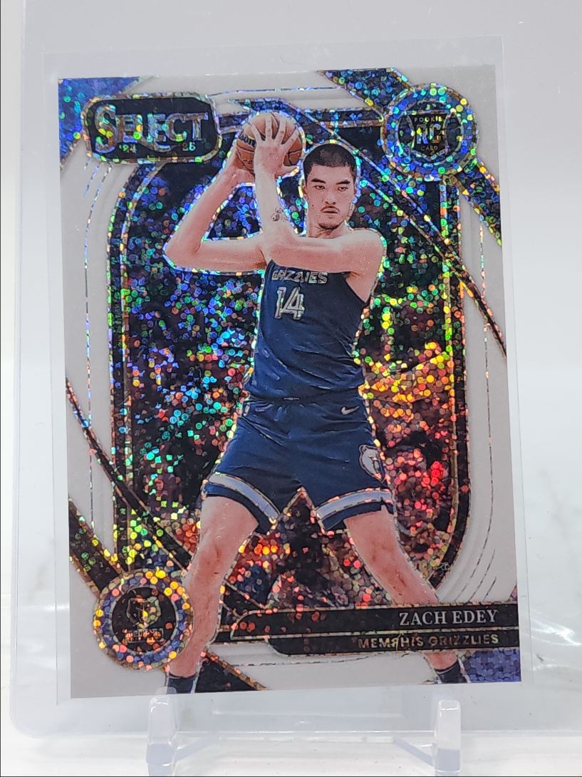 ZACH EDEY 2024-25 SELECT COURTSIDE ROOKIE WHITE SPARKLE PRIZM RC Q2754