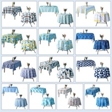 Printed Polyester Table Cover Household Round Rectangle Dining Party Tablecloth