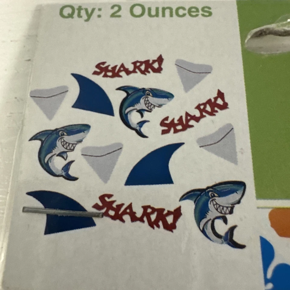 2 x 2 oz Confeti de Mesa TIBURONES Dientes Aletas Espolvorear Decoración Fiesta de Cumpleaños Foto 2 de 4