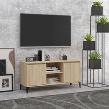 TV Cabinet with Metal Legs Sideboard TV Stand TV Unit Hifi Cabinet vidaXL