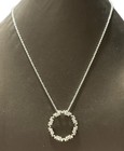 Gold Circle Pendant Necklace Elegant Costume Jewellery