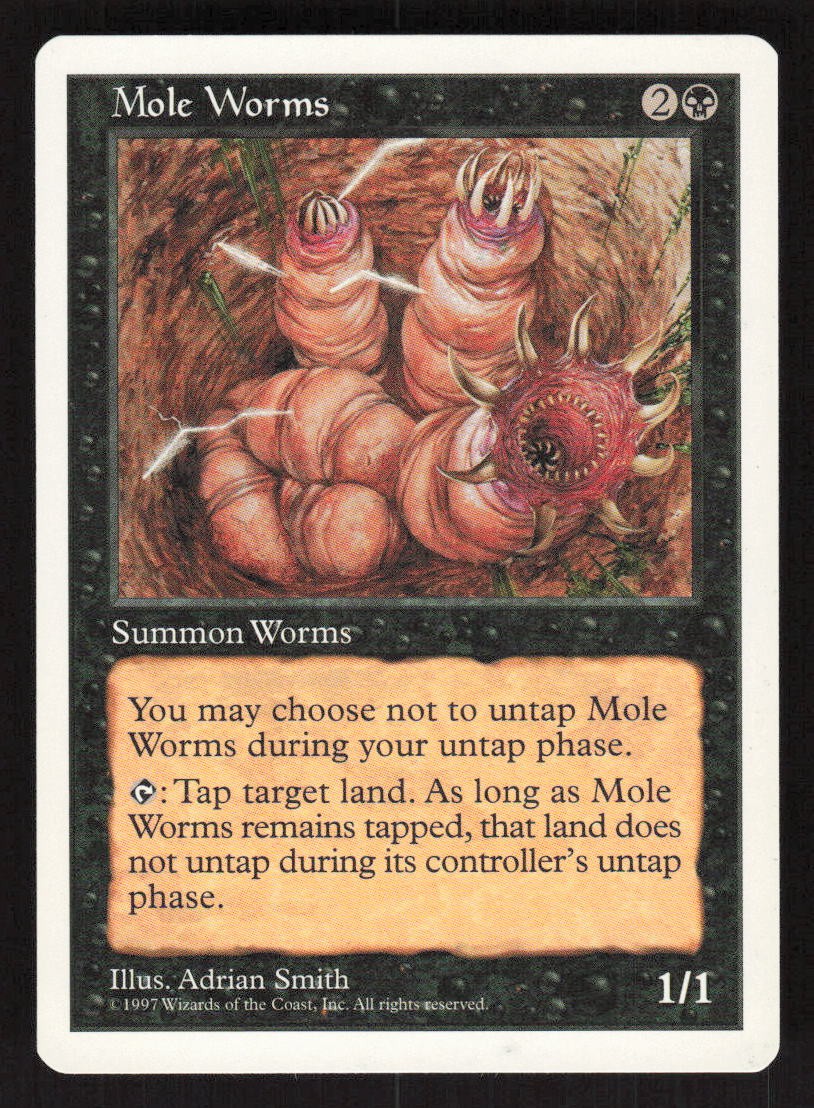 1997 Mole Worms Fifth Edition MTG