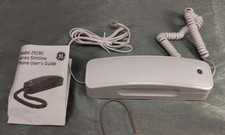 GE Slimline Corded Phone 29280GE1 White - Works in Power Outage  Desk/Wall 