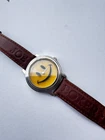 Vintage Joe Boxer 1995 Rotating Smiley Face Mens Watch 36mm Timex New Battery