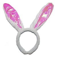 Ostern Stirnband Mit Bunny Ohren Weiß Und Rosa Neuheit Verkleidung