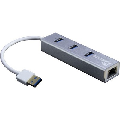 Inter-Tech IT-310-S, Dockingstation aluminium, USB-A, LAN