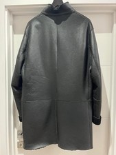 Burberry Sheepskin Coat Medium Black Classic.RRP £2350